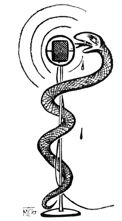 Political cartoon about VOA.