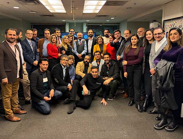 A photo of the VOA Afghan staff.