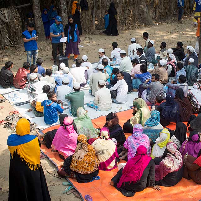 A photo of the VOA Bangla staff.