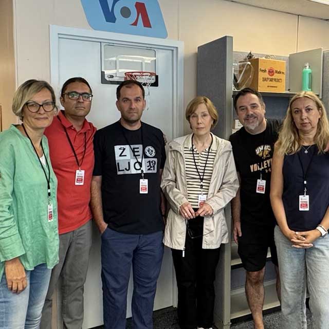 A photo of the VOA Serbian staff.