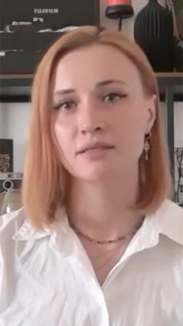 Portrait of Anastasiya Zhyrmont.