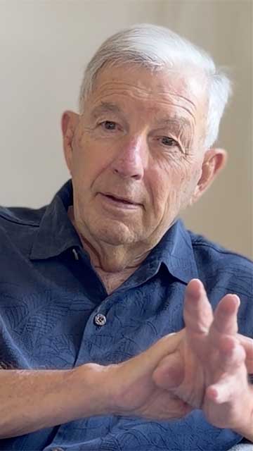Portrait of Ret. Capt. Dick Branum.