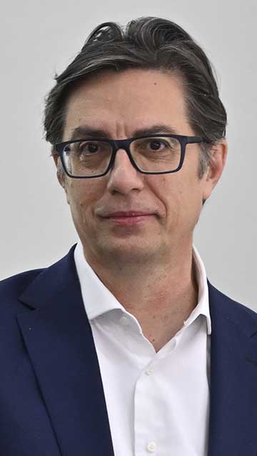 Portrait of Stevo Pendarovski.
